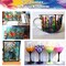12 Pieces Stained Glass Paint Kit with Palette,Transparent Glass Window Paint Acrylic Paint Set Great for Wine Bottle, Light Bulbs, Ceramic ( 12ml)